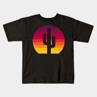 Vintage Retro Cactus Gift Kids T-Shirt